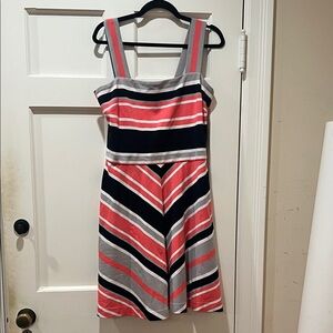 Banana Republic Strapless Dress - Black, Pink, Gray